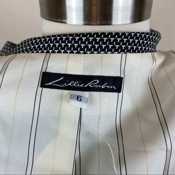 Lillie Rubin Jacket NWT Black & White Print - Picture 10 of 12